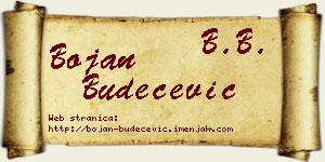 Bojan Budečević vizit kartica